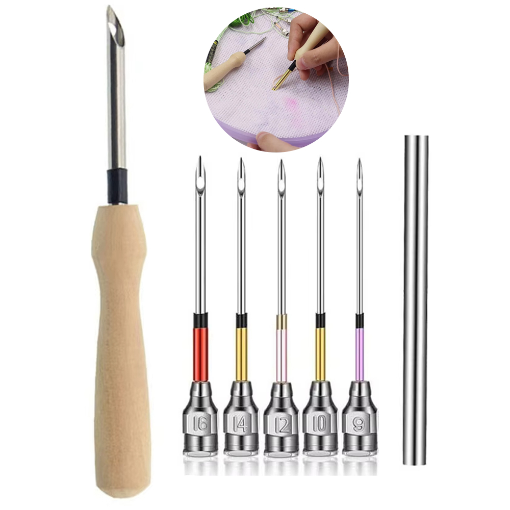Punch Needle Kit - 1 takım Punch İğne Seti Nakış