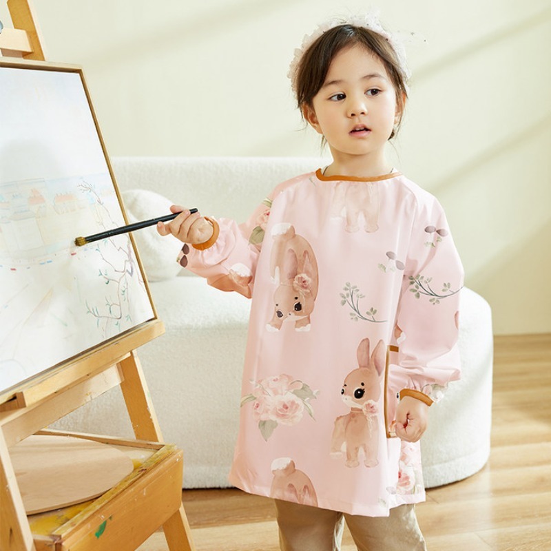 Art Craft For Preschool - Çocuklar için su geçirmez sanat önlüğü,