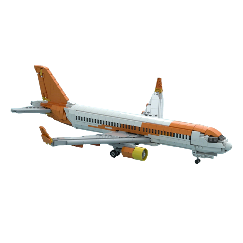 Art Craft Easy Ideas - 1100 adet MOC Easy Jet Airbuss