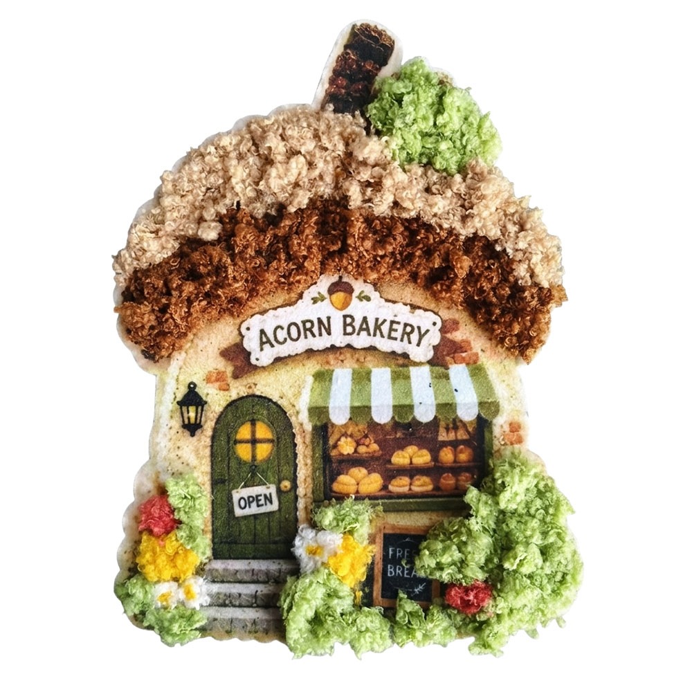 Art Craft Village - Eğlenceli Köy 3D Kumaş Poke Sanatı