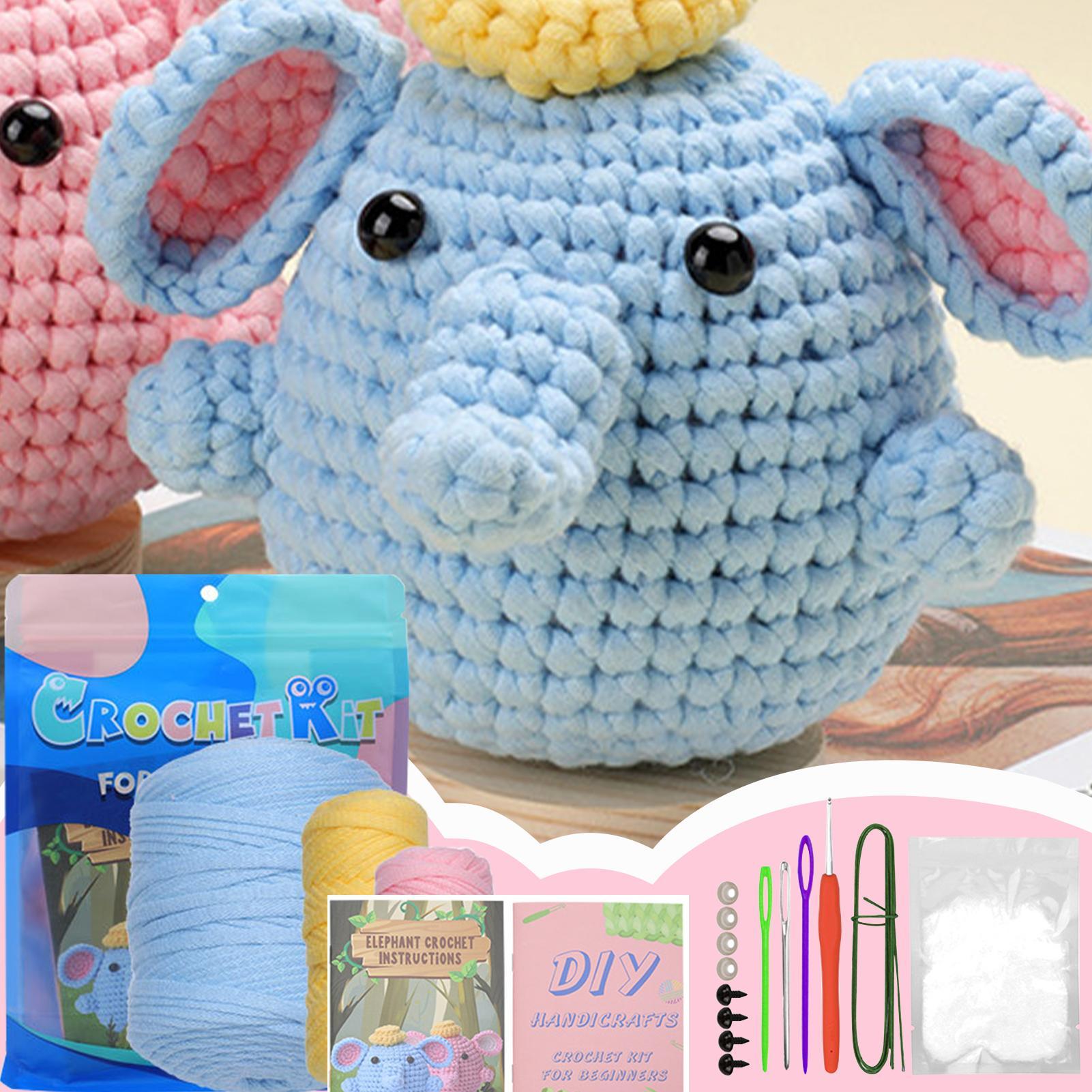 Art Craft Elephant - Tığ işi başlangıç ​​kiti el yapımı