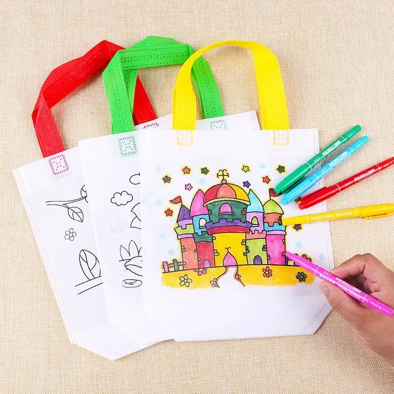 Art Craft 6 Year Old - 1-10 adet Setleri DIY Graffiti Çanta