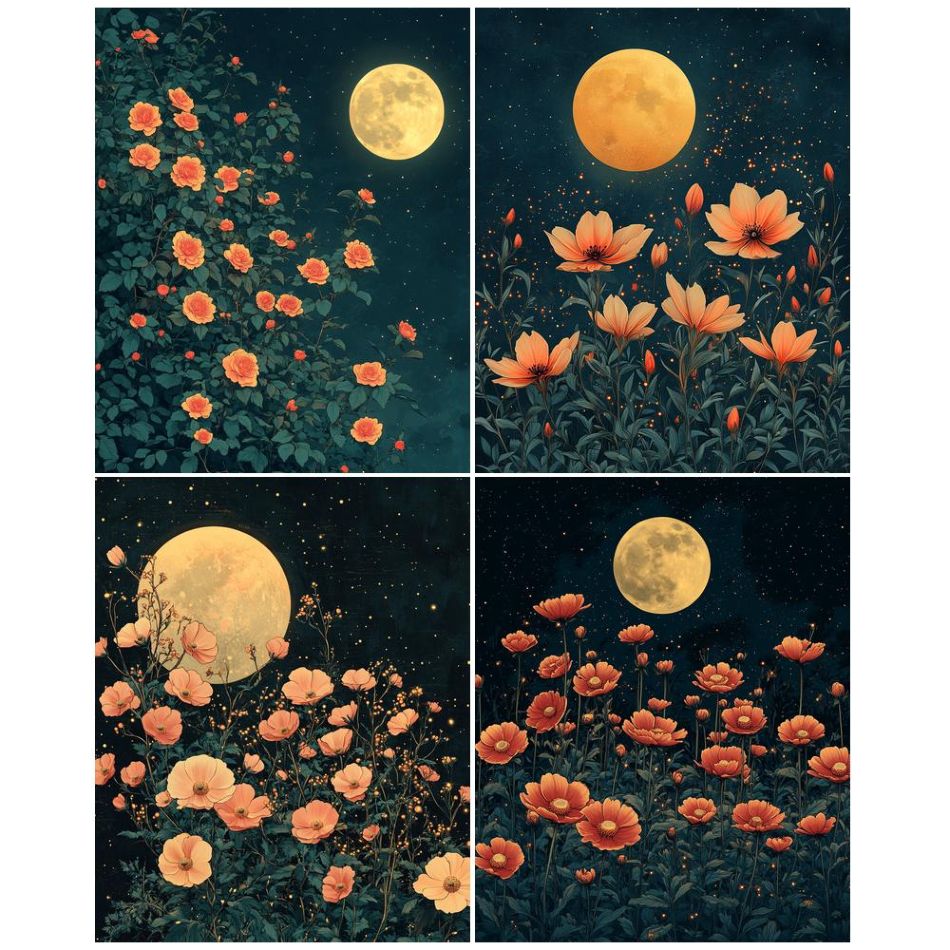 Art Craft Ideas With Paper - CHENISTORY Yetişkinler İçin Çiçek Desenli Elmas