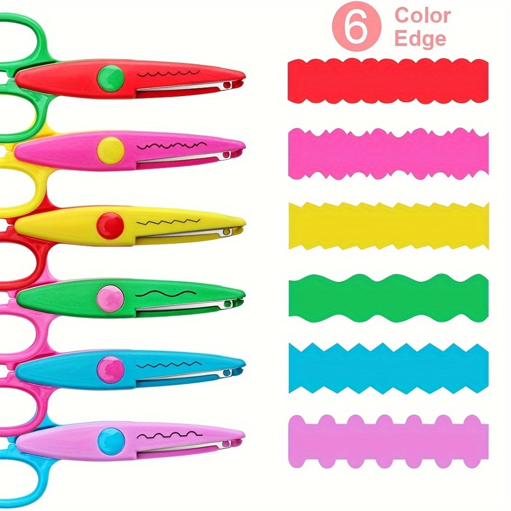 Art Craft 6 Year Old - 6 Adet/takım Dekoratif Dalgalı Makas -