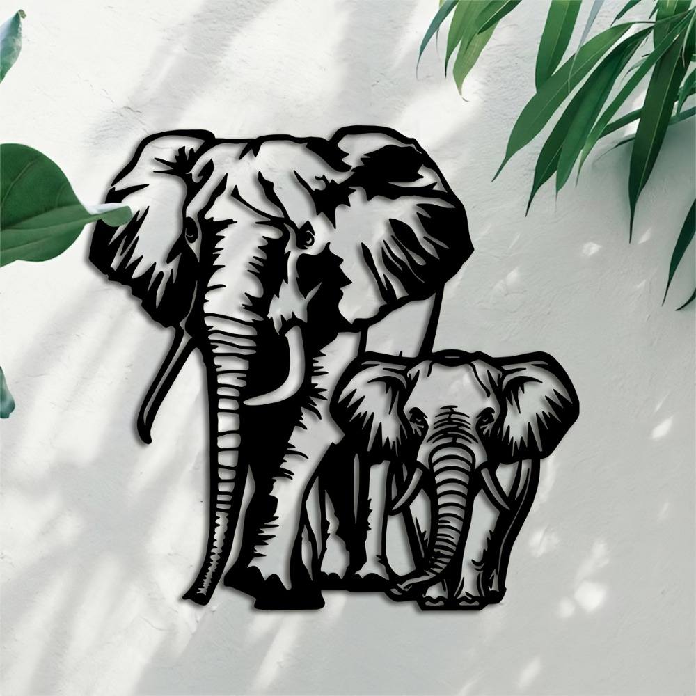 Art Craft Elephant - CIFBUY Metal Fil Duvar Sanatı Demir