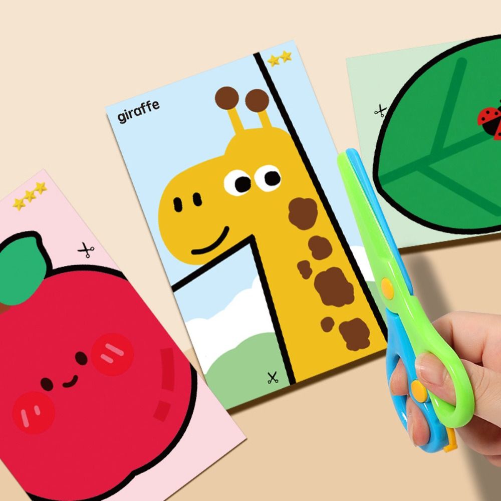 Art Craft For Preschool - Güvenlik Çocukları Kağıt Kesim Kitleri Aletli