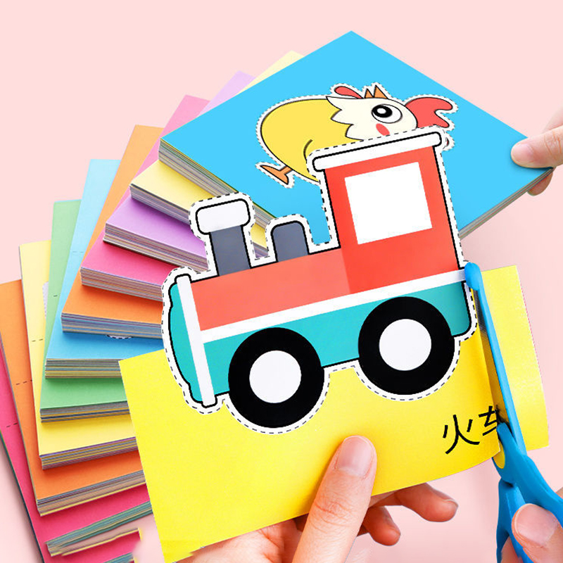 Art Craft 6 Year Old - 96 Parça Eğlenceli Kağıt Kesme Seti,