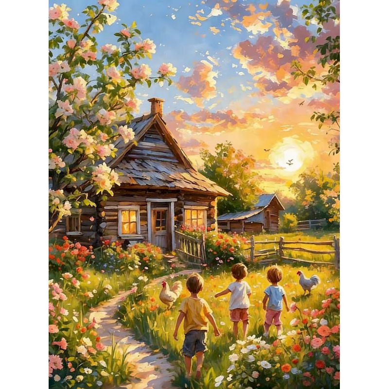 Art Craft Village - GATYZTORY Köy Boyama Sayılarla Yetişkinler İçin