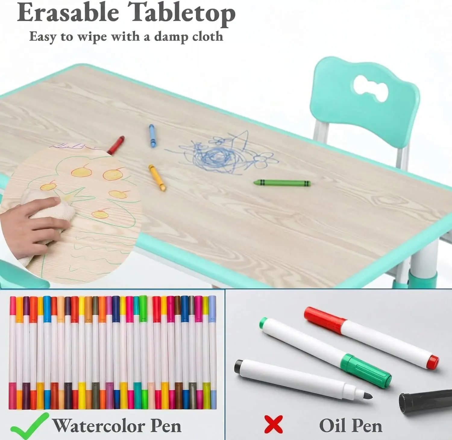 Çocuk Masası ve 6 Sandalye Set - Art Craft For Preschool incelemesi ve fiyatı