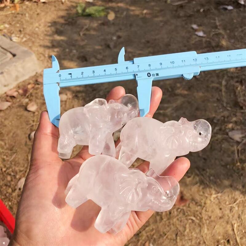 Doğal Temizle Kuvars Fil Oyma  - Art Craft Elephant incelemesi ve fiyatı