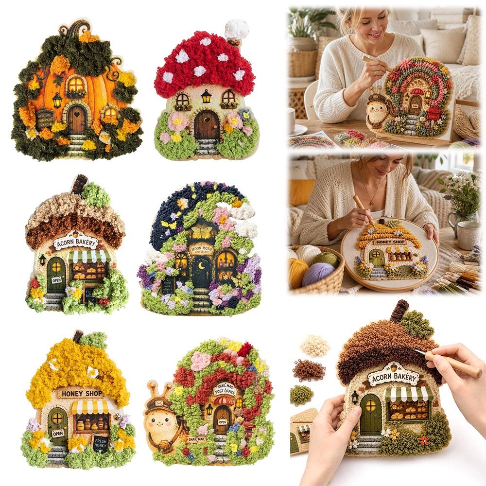 Eğlenceli Köy 3D Kumaş Poke Sa - Art Craft Village incelemesi ve fiyatı