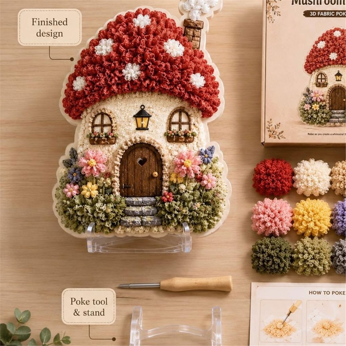 Eğlenceli Köy 3D Kumaş Poke Sa - Art Craft Village incelemesi ve fiyatı