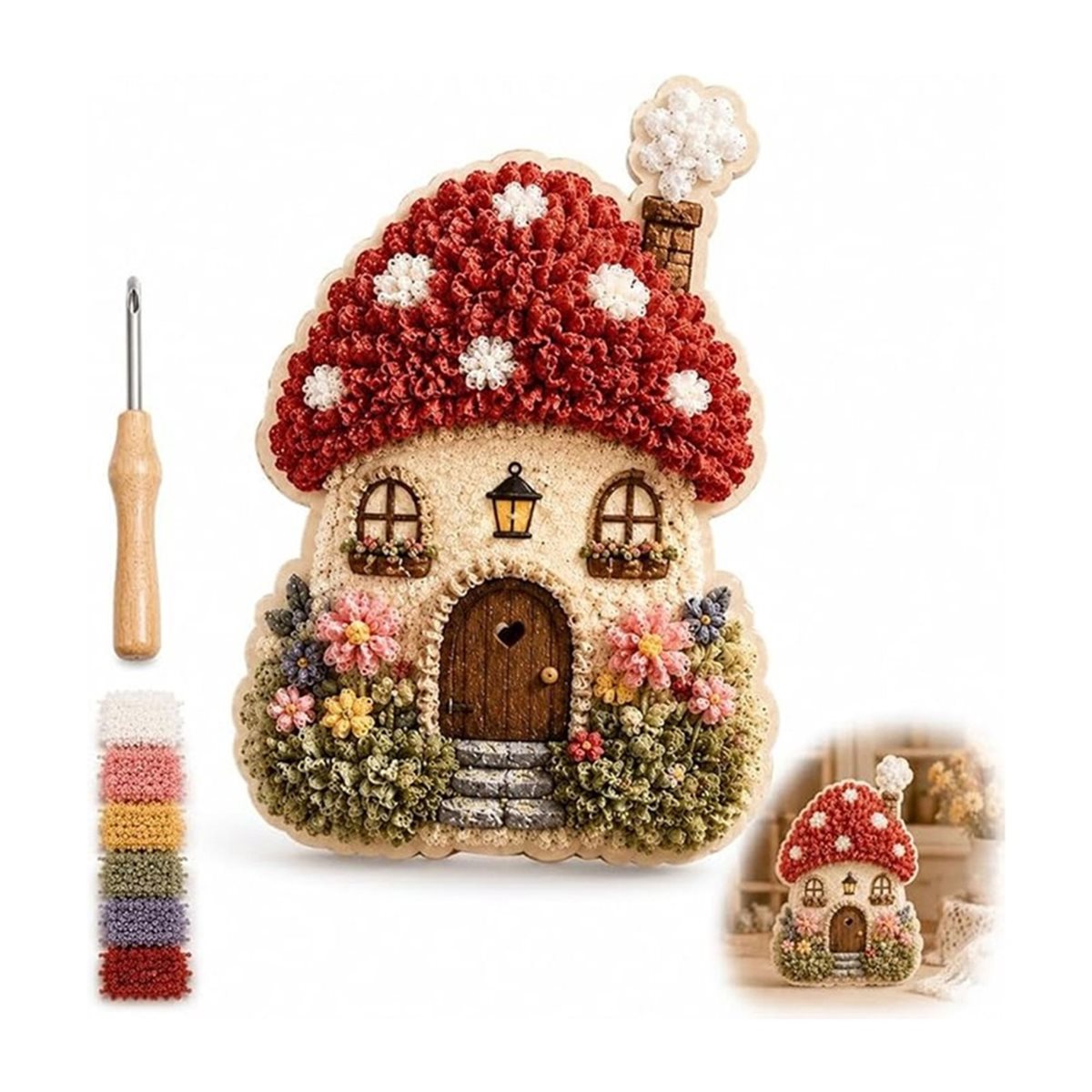Eğlenceli Köy 3D Kumaş Poke Sa - Art Craft Village incelemesi ve fiyatı