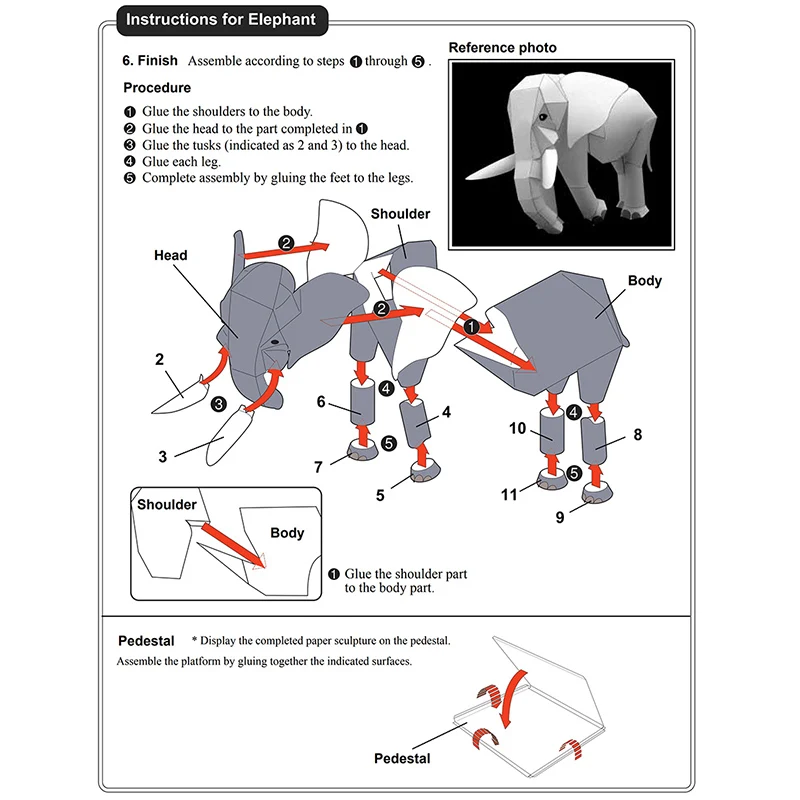 Afrika Fil Origami Sanat Mini  - Art Craft Elephant incelemesi ve fiyatı