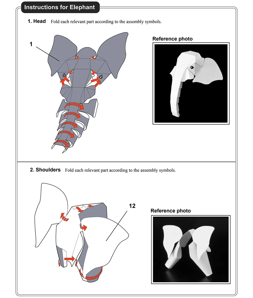 Afrika Fil Origami Sanat Mini  - Art Craft Elephant incelemesi ve fiyatı