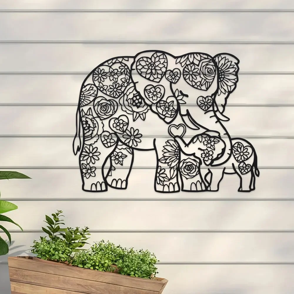 Çiçekli Kalpli Demir Fil, Oyma - Art Craft Elephant incelemesi ve fiyatı