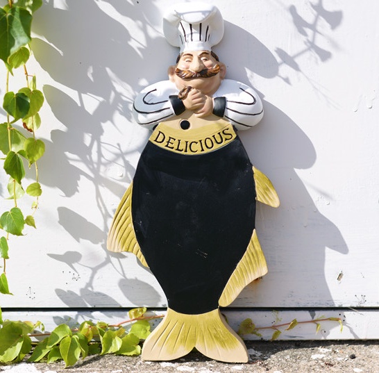 Şef ve Balık Figürlü Mesaj Pan - Art Craft Bakery incelemesi ve fiyatı