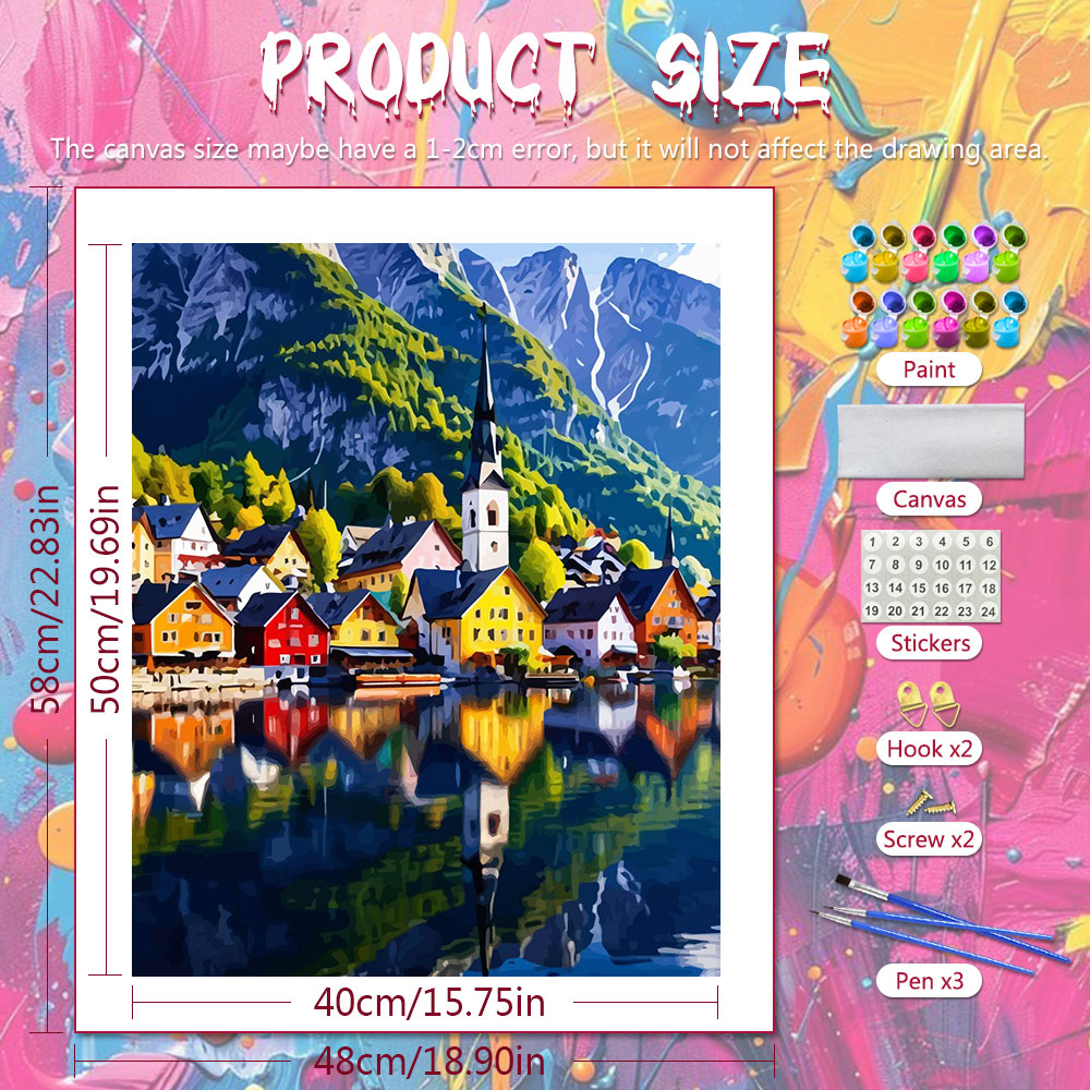 DIY Dijital Yağlıboya Renkli G - Art Craft Village incelemesi ve fiyatı