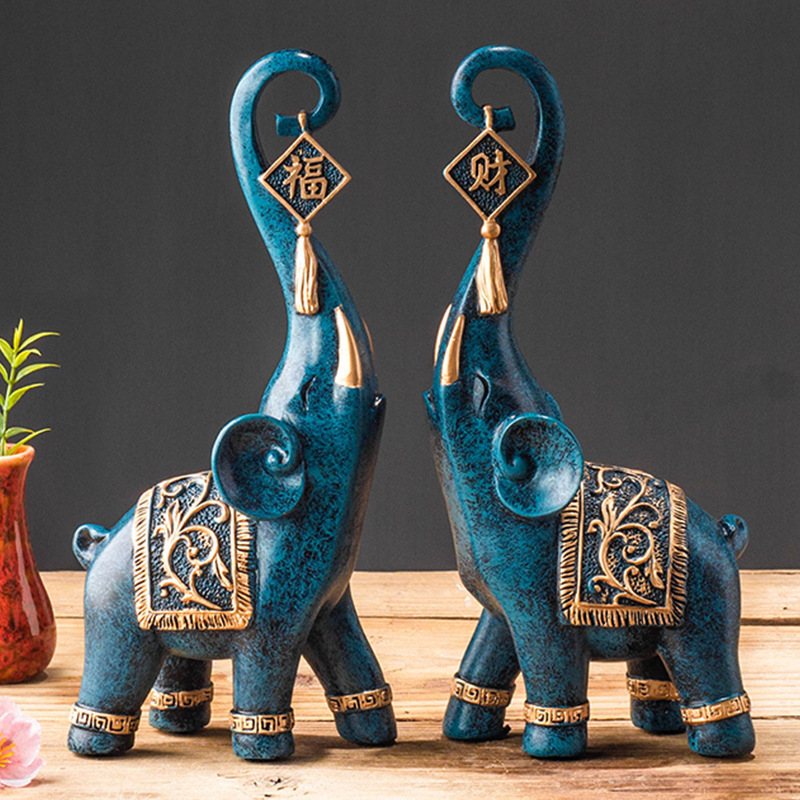 Bir Çift Çin Tarzı Şanslı Zeng - Art Craft Elephant incelemesi ve fiyatı