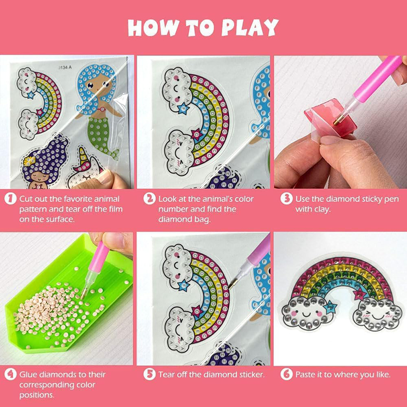 Elmas çıkartmalar yapmak çocuk - Art Craft Ideas With Paper incelemesi ve fiyatı