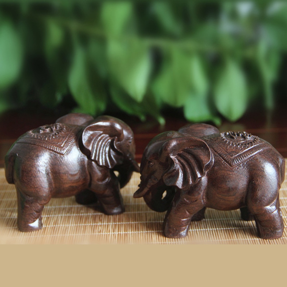 Ahşap fil heykel dekorasyon bu - Art Craft Elephant incelemesi ve fiyatı