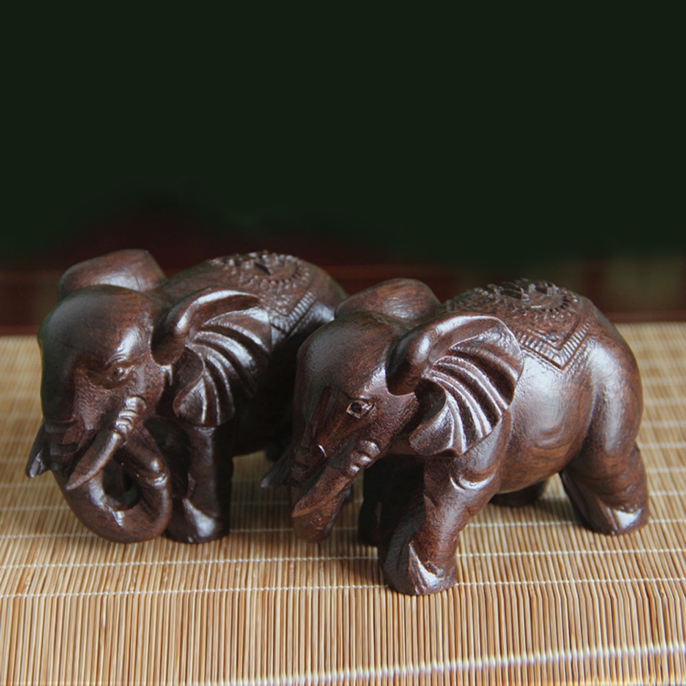 Ahşap fil heykel dekorasyon bu - Art Craft Elephant incelemesi ve fiyatı