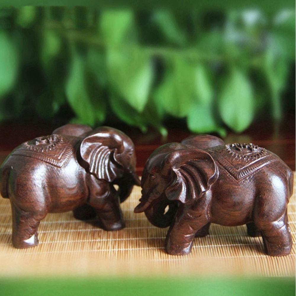 Ahşap fil heykel dekorasyon bu - Art Craft Elephant incelemesi ve fiyatı